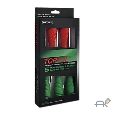 Набор отверток 5шт ударных пластм.рукоятка TOPTUL (GAAE0509)